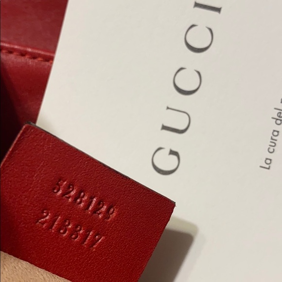 NBIB Gucci Red Mini GG Marmont 2.0 Backpack - Picture 12 of 12